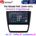 Für Skoda Yeti 2009-2017 4+64GB Carplay Autoradio Android13 GPS NAVI BT SWC DAB+