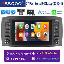 Für Mercedes Benz R-Klasse W251 DAB+ Android 13 Autoradio 2+32GB Carplay KAM GPS