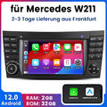 Autoradio Für Mercedes Benz CLS E-Klasse W211 W219 E200 GPS Navi BT DAB+ Android