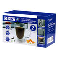 Doppelwandiges Isolierglas Kaffeeglas Becher Teetasse Thermo mit Griff 450ml