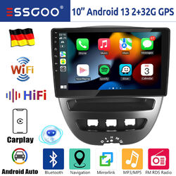 Für Peugeot 107 Citroen C1 32G Android 13 Carplay Autoradio GPS Navi WIFI BT RDS