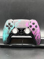 Sony DualSense Wireless Gamepad/Custom/Design Color Splash Black/Alu Steuerstick