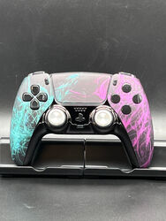Sony DualSense Wireless Gamepad/Custom/Design Color Splash Black/Alu Steuerstick