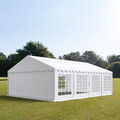 5x8m PVC Partyzelt Bierzelt Zelt Gartenzelt Festzelt Pavillon weiß NEU