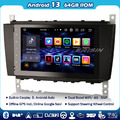 8-Kern Android 13 Autoradio CarPlay Navi DAB+ Mercedes C/CLK/CLC-Klasse W203 64G