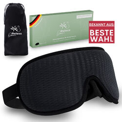Schlafmaske - 3D Augenmaske - Atmungsaktiv - Blickdicht - Seitenschläfer - ReiseAuch als schönes Geschenk geeignet!