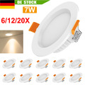 6/12/20x LED Einbauleuchte 7W Einbaustrahler Decken Leuchte Set Einbau Spot 230V