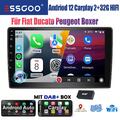 9'' DAB+ CarPlay Android 12 2+32G Autoradio GPS RDS BT Für Fiat Ducato 2006-2022