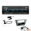 Kenwood 1-DIN Receiver Autoradio DAB Bluetooth für Seat Leon 2005-2009 anthrazit