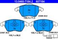 Bremsbelagsatz Scheibenbremse ATE 13.0460-7184.2 für VW PASSAT GOLF POLO 6R PLUS