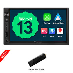 2DIN Android 13 Autoradio GPS NAVI WiFi 7"IPS Touchscreen Bluetooth DAB+ CarPlay
