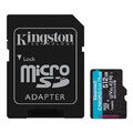 Kingston 512Gb Canvas Go! Plus Micro Sd Karte mit Sd Adapter Uhs-I Class 10 U3 A