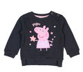 Peppa Pig Wutz Baby Mädchen Pullover Sweatshirt mit Motiv dunkelgrau Gr.74 80 86