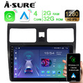10.1" 2+32G Android 13 CarPlay Autoradio Navi GPS Für Suzuki Swift III 2004-2009