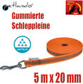 Petlando Gummierte Schleppleine Suchleine Feldleine Fährtenleine Anti Slip Leine