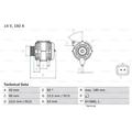 BOSCH Generator Lichtmaschine 150A 14V für Fiat Scudo Kasten Jumpy C4 Picasso I