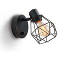 Retro Lampe Vintage Deckenleuchte Wandspot matt Innen Industrielampe Wohnzimmer