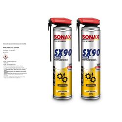 2x 400 ml SONAX SX90 PLUS M. EASYSPRAY ROSTLÖSER MULTIFUNKTIONSÖL SCHMIERMITTELErstausrüster-Qualität | Schneller Versand ab Lager