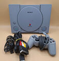 Sony PlayStation 1 PS1 Spielekonsole Grau [ SCPH-7502 ] inkl. Controller & Kabel