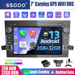 32G Android 13 CarPlay Autoradio GPS DVR Kam Für Opel Zafira B Corsa C D Astra H