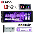 6.9" Android 14 Apple Carplay Autoradio 1 DIN GPS SAT NAV RDS Wifi BT Kam 2+64G