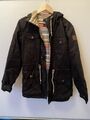 Schwarze Jacke Winterjacke Parka Mantel Element Kapuze