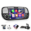 7" 1+32G Android 13 Für Fiat 500 2007-2015 Carplay Autoradio GPS WIFI RDS BT Kam