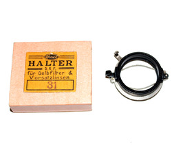 Rhaco D.R.P. Halter für Gelbfilter Vorsatzlinsen 31mm OVP Kamera Zubehör (#1756)