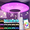 DIMMBAR RGB LED Deckenlampe mit Bluetooth Musik Lautsprecher Fernbedienung APP