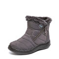 Damen Winter Warm Pelz gefüttert Schnee Stiefelette Boots Wasserdicht Rutschfest