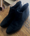 Paul Green Damen Chelsea Boots Stiefelette Leder Gr. 38 1/2EU, schwarz