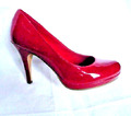 Pumps 38 rot Tamaris Absatz 9cm Plateau 1cm (33)