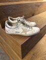 Golden Goose Sneaker Damen Schuhe weiss grau silber Gr. 39 Modell Super Star