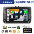 Android 13 7'' Autoradio Für VW GOLF 5 6 Polo 6R Touran Passat Navigationsgerät