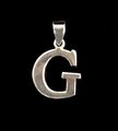 925 Sterling Silber Buchstabe G Alphabet Name Charm Anhänger