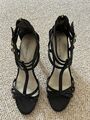 Damen Sandalen High Heels schwarz Gr. 40 Neuwertig