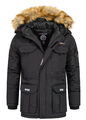 Geographical Norway Herren Parka Jacke Winterjacke Kapuze Webpelz WR514