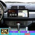 12.3"4+64G Android 14 Autoradio Für BMW 5er E39 X5 E53 2K Carplay GPS Navi SWC