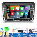 7" Autoradio Android 12 DAB+ GPS Navi Carplay 2DIN Für VW GOLF 5 6 Passat Polo