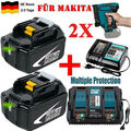 2x18V 7000mAH Akku Für Makita BL1850 BL1830 LXT BL1860B Led Anzeige+Ladegerät DP