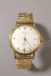 Mars Automatic 25 Jewels Incabloc Herren Armbandur ohne Box Vintage Gravur-1968