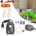 3/5W Belüfter Teich Aquarium Oxygen Luftpumpe Membranpumpe Pumpe Sauerstoffpumpe