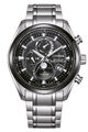 CITIZEN Eco-Drive Herrenuhr Funk-Solar Titan/Schwarz BY1018-80E