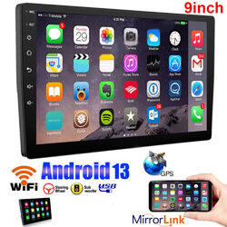 9"  Android13 Autoradio GPS Navi Bluetooth WiFi MP5 Player Doppel 2DIN 1+32GB
