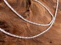 Kette 925 Sterling Silber 1,4 mm Glitzer funkelnd 38 - 50 cm Criss Cross NEU