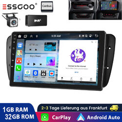 DAB+ 1+32G Carplay Android 13 Autoradio GPS WIFI KAM Für Seat Ibiza 6j 2009-2013