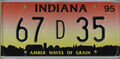 ► Indiana USA Nummernschild Original Kennzeichen US License Plate Schild 67D35