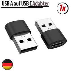 USB A auf USB C Adapter Ladeadapter Datenübertragung Stecker Konverter OTG