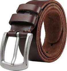 ✅Vollrindleder Büffel 4 cm Breit Herren Schwarz Braun Gürtel Belt Schnalle XXL