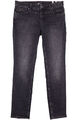 MAC Rich Slim Stretchjeans Damen Straight Fit Slim Leg Grau Nieten Größe 42